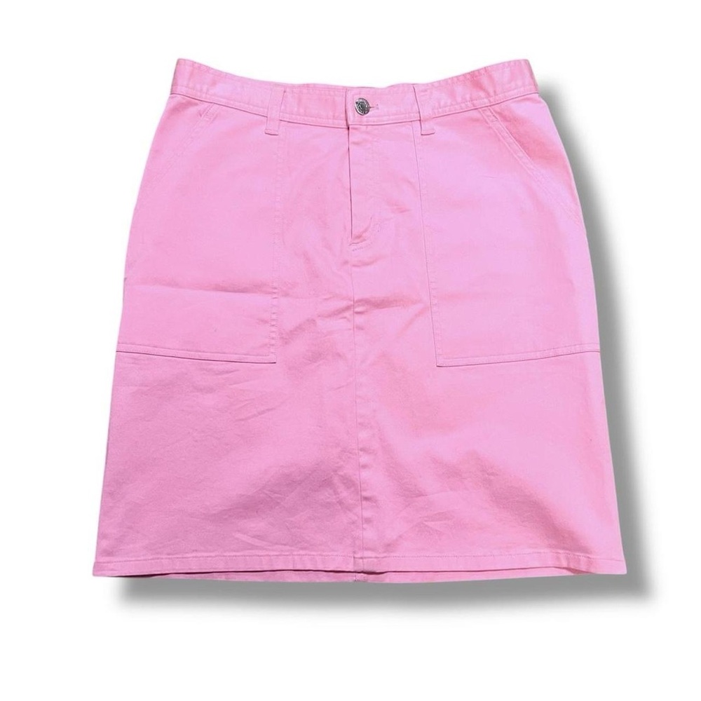 Y2k Ralph Lauren pink denim skirt